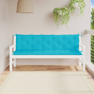 vidaXL Tuinbankkussens 2 st oxford stof turquoise