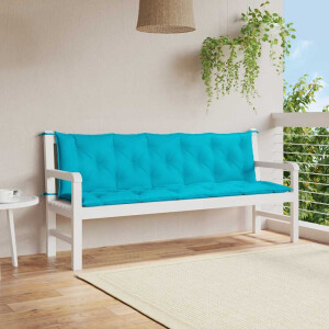 vidaXL Tuinbankkussens 2 st oxford stof turquoise