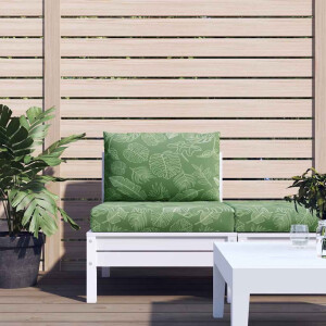 vidaXL Palletkussens 2 st bladpatroon oxford stof