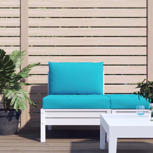 vidaXL Palletkussens 2 st oxford stof turquoise