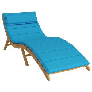 vidaXL Zon Loungerkussen lichtblauw 178 x 60 x 4 cm Oxford stof
