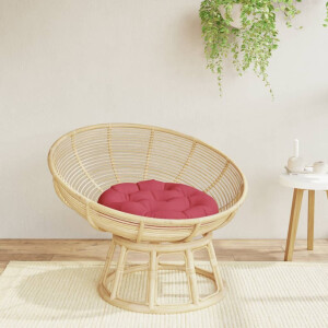 vidaXL Zitkussen rond Ø 60x11 cm oxford stof wijnrood