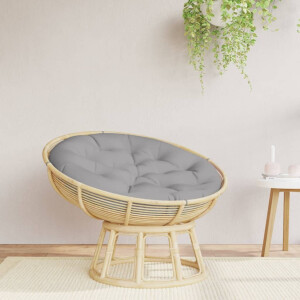 vidaXL Zitkussen rond Ø 100x11 cm oxford stof grijs