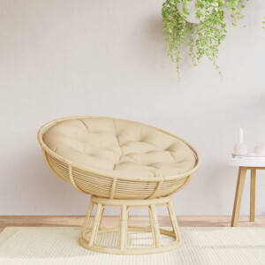 vidaXL Zitkussen rond Ø 100x11 cm oxford stof beige