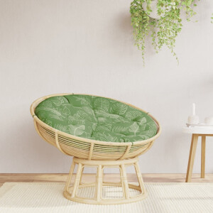 vidaXL Zitkussen rond bladpatroon Ø 100x11 cm oxford stof