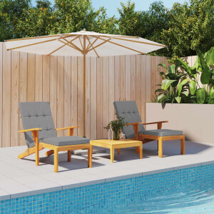 vidaXL Terrasstoelkussens 2 st oxford stof grijs