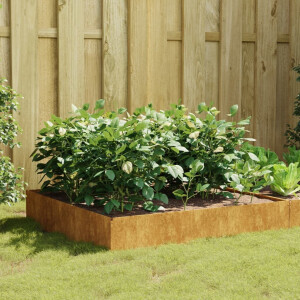 vidaXL Plantenbak verhoogd 100x100x33,5 cm cortenstaal