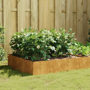 vidaXL Plantenbak verhoogd 100x100x41 cm cortenstaal