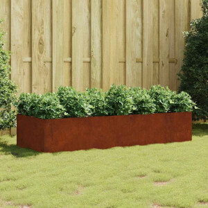 vidaXL Plantenbak verhoogd 200x80x40 cm cortenstaal
