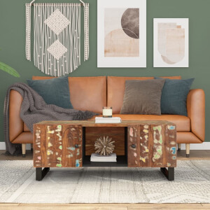 vidaXL Salontafel 100x54x40 cm massief gerecycled hout en bewerkt hout