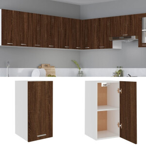 vidaXL Bovenkast Lyon 29,5x31x60 cm bewerkt hout bruin eikenkleur