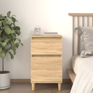 vidaXL Nachtkastje 40x35x70 cm sonoma eikenkleurig