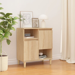 vidaXL Dressoir 60x35x70 cm bewerkt hout sonoma eikenkleurig