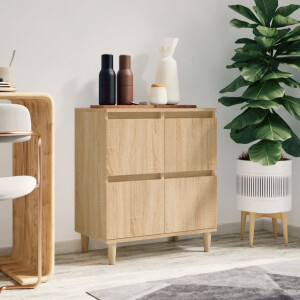 vidaXL Dressoir 60x35x70 cm bewerkt hout sonoma eikenkleurig