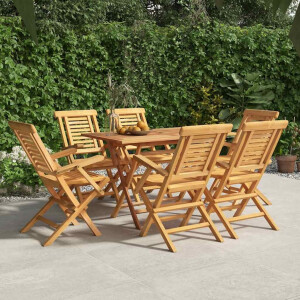 vidaXL Tuinstoelen 6 st inklapbaar 56x63x90 cm massief teakhout