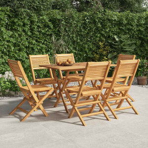 vidaXL Tuinstoelen inklapbaar 6 st 47x62x90 cm massief teakhout