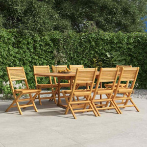 vidaXL Tuinstoelen inklapbaar 8 st 47x62x90 cm massief teakhout
