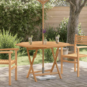 vidaXL Tuintafel inklapbaar 110x110x75 cm massief teakhout