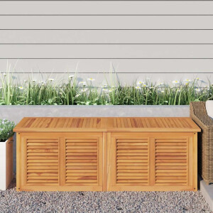 vidaXL Tuinbox met zak 150x50x55 cm massief teakhout