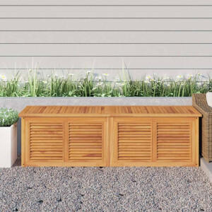 vidaXL Tuinbox met zak 175x50x55 cm massief teakhout