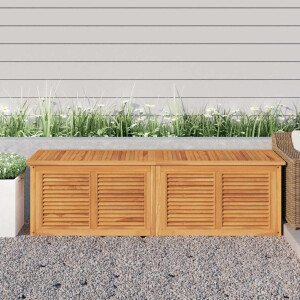 vidaXL Tuinbox met zak 175x50x55 cm massief teakhout