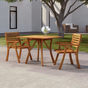 vidaXL Tuintafel 85x85x75 cm massief acaciahout