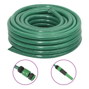 vidaXL Tuinslang met koppelingsset 0,75'' 50 m PVC groen