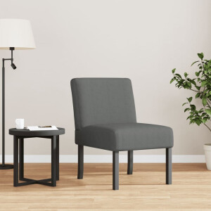 vidaXL Fauteuil stof donkergrijs