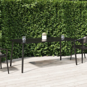 vidaXL Tuintafel 165x80x71 cm staal antracietkleurig