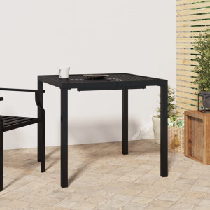 vidaXL Tuintafel 80x80x72 cm staal antracietkleurig