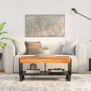 vidaXL Salontafel 90x50x40 cm massief acaciahout