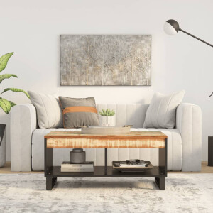 vidaXL Salontafel 90x50x40 cm massief gerecycled hout