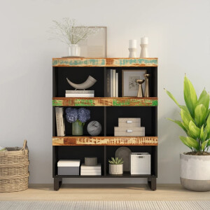 vidaXL Bijzetkast 85x33x107 cm massief gerecycled hout