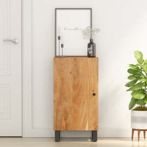 vidaXL Dressoir met deur 40x31x75 cm massief acaciahout