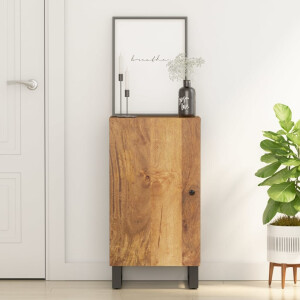 vidaXL Dressoir met deur 40x31x75 cm massief mangohout
