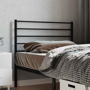 vidaXL Vervangend hoofdbord metaal zwart 107 cm