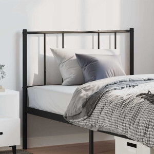 vidaXL Hoofdbord metaal zwart 100 cm
