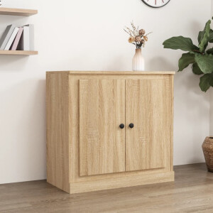 vidaXL Dressoir 70x35,5x67,5 cm bewerkt hout sonoma eikenkleurig