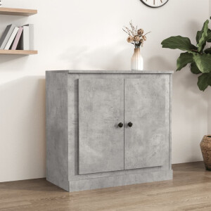 vidaXL Dressoir 70x35,5x67,5 cm bewerkt hout betongrijs