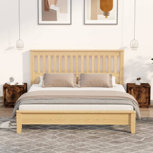 vidaXL Nachtkastjes 2 st 44x35x45 cm bewerkt hout gerookt eikenkleurig