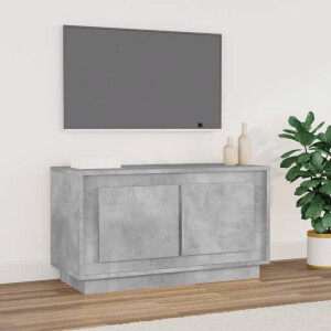 vidaXL Tv-meubel 80x35x45 cm bewerkt hout betongrijs
