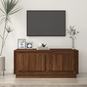 vidaXL Salontafel 102x50x44 cm bewerkt hout bruin eikenkleur
