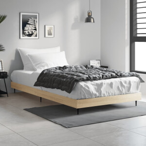 vidaXL Bedframe zonder matras hout sonoma eikenkleurig 100x200 cm