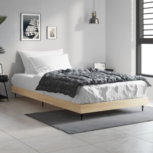 vidaXL Bedframe zonder matras hout sonoma eikenkleurig 90x200 cm