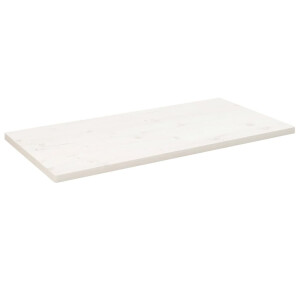 vidaXL Tafelblad rechthoekig 110x55x2,5 cm massief grenenhout wit