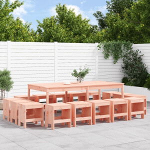 vidaXL 17-delige Tuinset massief douglashout