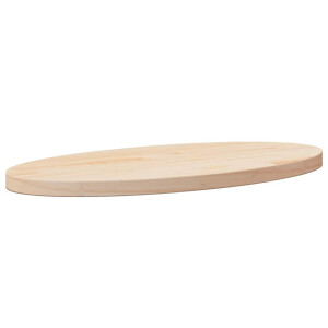 vidaXL Tafelblad ovaal 60x30x2,5 cm massief grenenhout