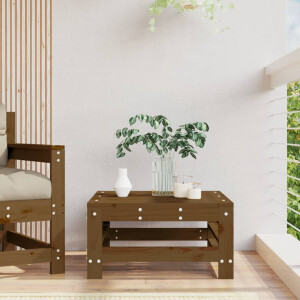 vidaXL Tuinvoetenbank massief grenenhout honingbruin