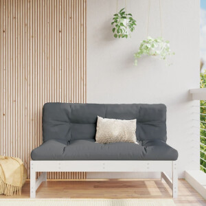 vidaXL Tuinmiddenbank 120x80 cm massief grenenhout wit