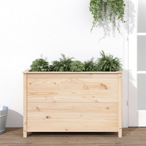vidaXL Plantenbak verhoogd 119,5x40x78 cm massief grenenhout